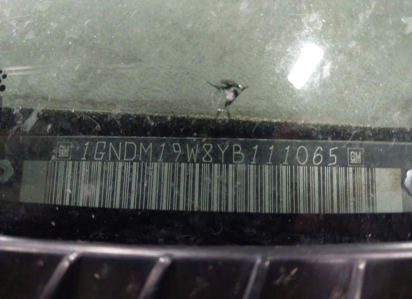 Photo 9 of 2000 Chevrolet Astro (VIN 1GNDM19W8YB111065)