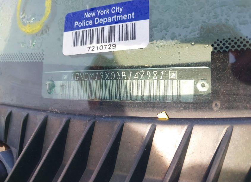 Photo 11 of 2003 Chevrolet Astro (VIN 1GNDM19X03B147981)