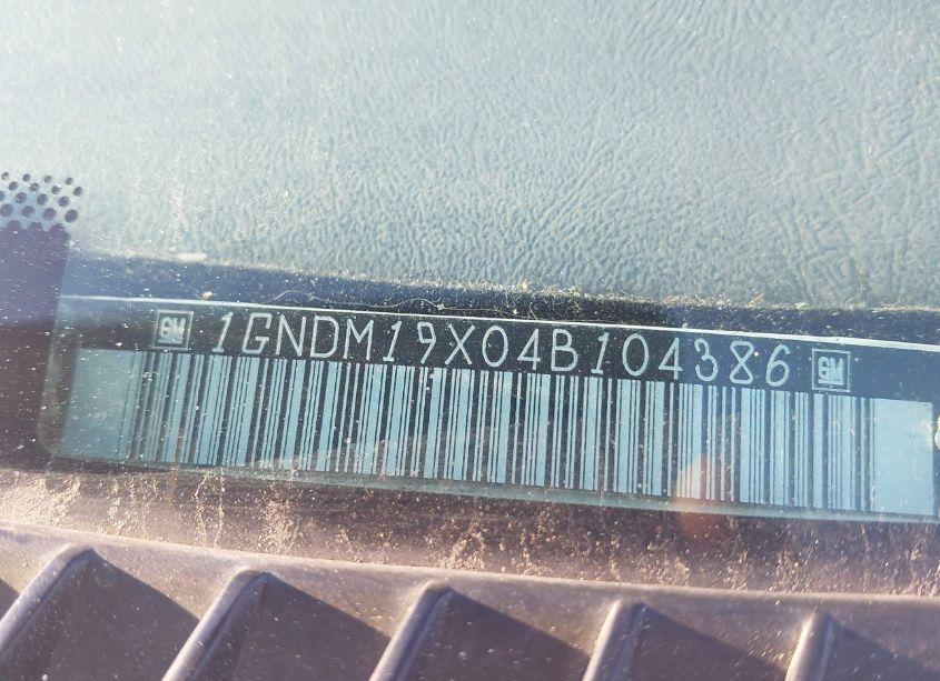 Photo 9 of 2004 Chevrolet Astro (VIN 1GNDM19X04B104386)