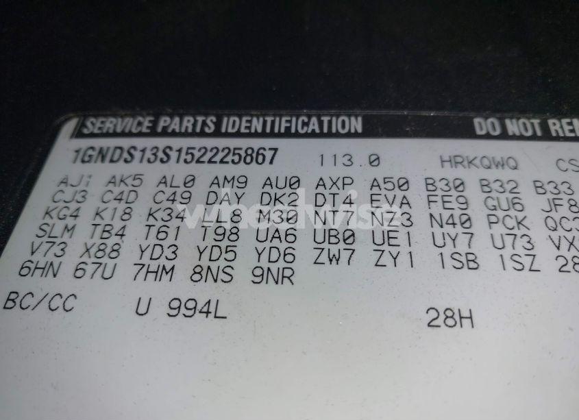 Photo 9 of 2005 Chevrolet Trailblazer LS (VIN 1GNDS13S152225867)