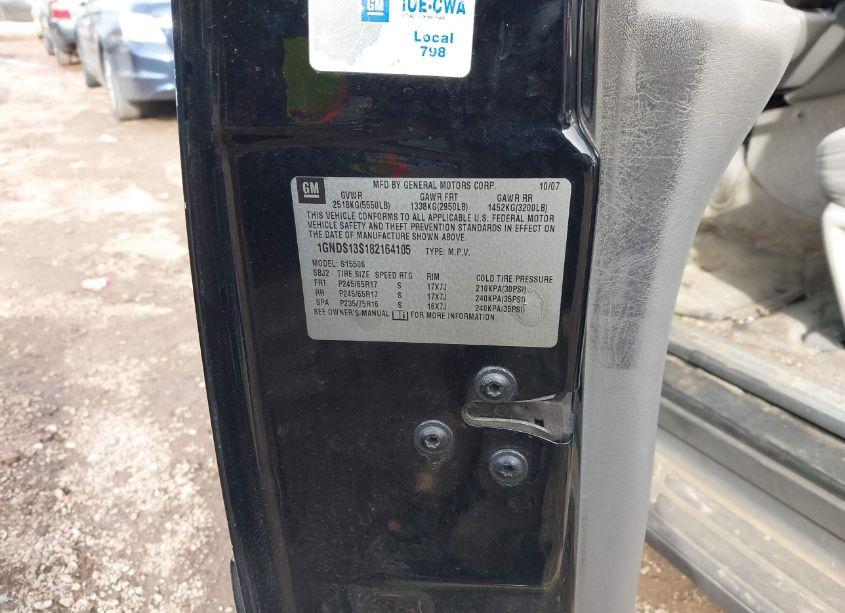 Photo 9 of 2008 Chevrolet Trailblazer LT (VIN 1GNDS13S182164105)