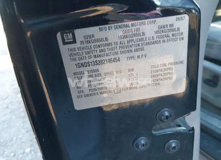 Photo 9 of 2008 Chevrolet Trailblazer LT (VIN 1GNDS13S282146454)