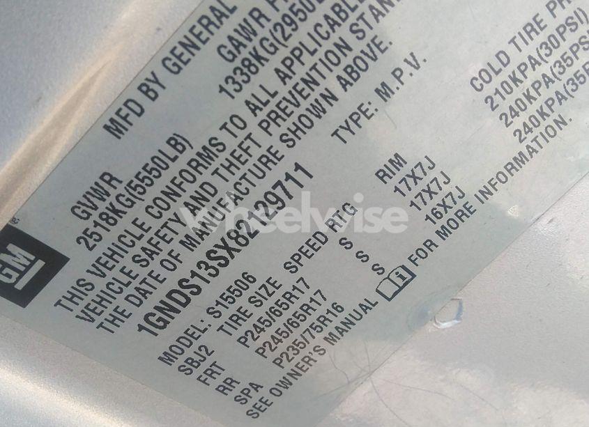 Photo 9 of 2008 Chevrolet Trailblazer LT (VIN 1GNDS13SX82129711)