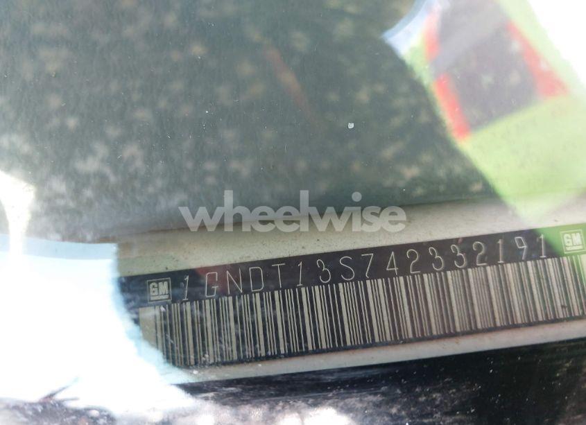 Photo 9 of 2004 Chevrolet Trailblazer LS (VIN 1GNDT13S742332191)