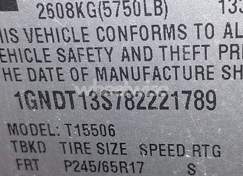 Photo 9 of 2008 Chevrolet Trailblazer LT (VIN 1GNDT13S782221789)