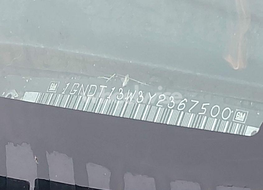 Photo 9 of 2000 Chevrolet Blazer LS (VIN 1GNDT13W3Y2367500)