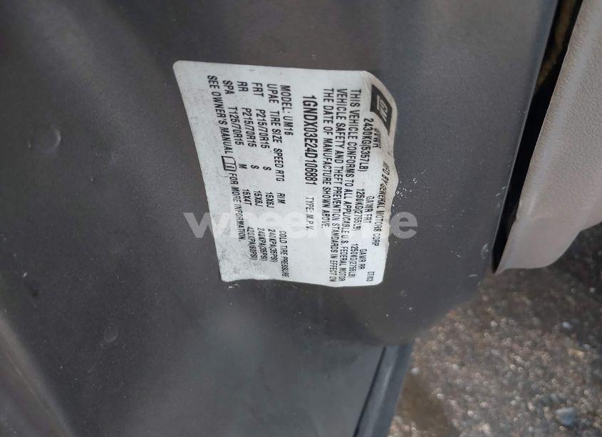 Photo 9 of 2004 Chevrolet Venture LS (VIN 1GNDX03E24D106881)