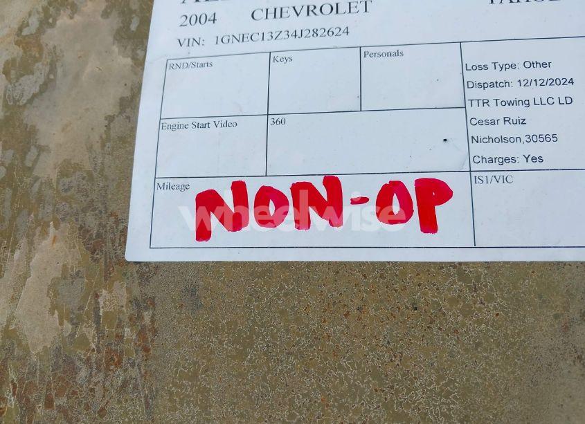 Photo 14 of 2004 Chevrolet Tahoe LS (VIN 1GNEC13Z34J282624)