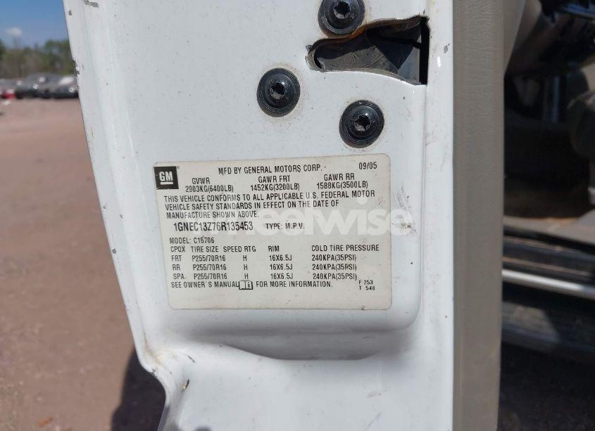 Photo 9 of 2006 Chevrolet Tahoe POLICE (VIN 1GNEC13Z76R135453)