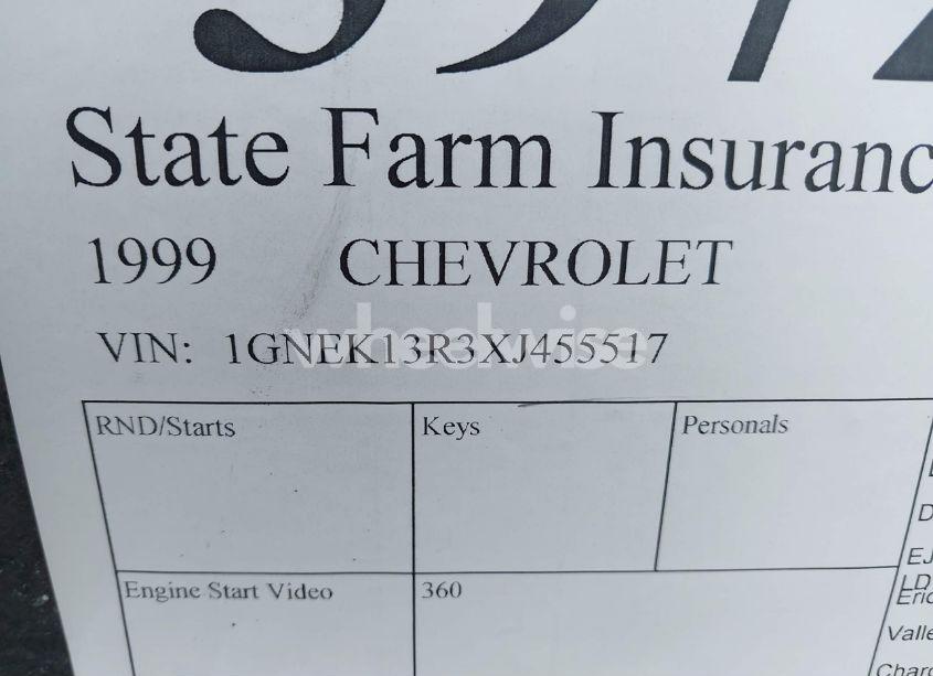 Photo 9 of 1999 Chevrolet Tahoe LS (VIN 1GNEK13R3XJ455517)