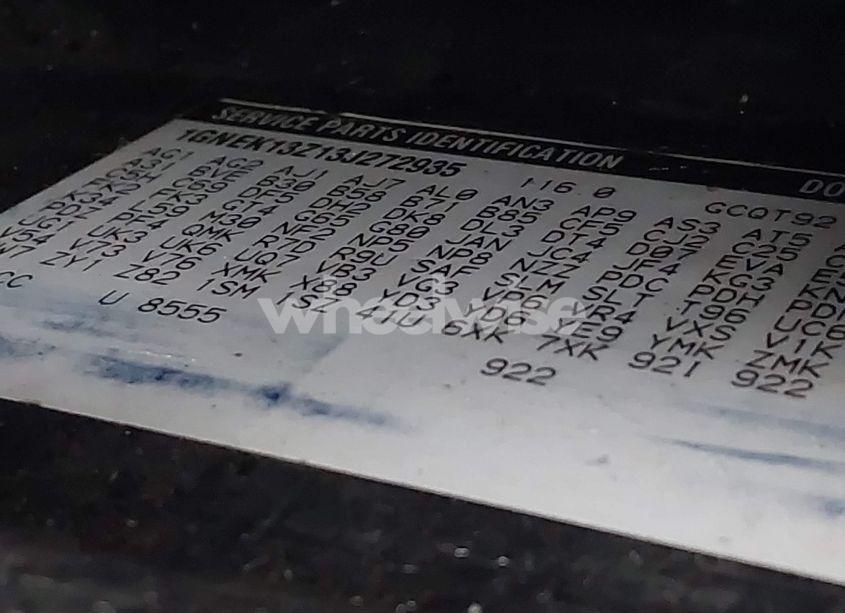 Photo 9 of 2003 Chevrolet Tahoe LT (VIN 1GNEK13Z13J272935)