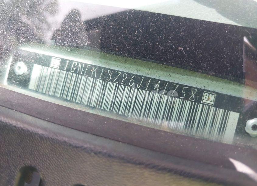 Photo 9 of 2006 Chevrolet Tahoe COMMERCIAL FLEET (VIN 1GNEK13Z26J141758)