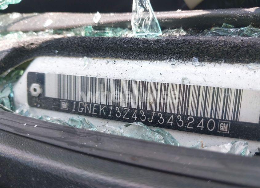 Photo 9 of 2003 Chevrolet Tahoe LT (VIN 1GNEK13Z43J343240)