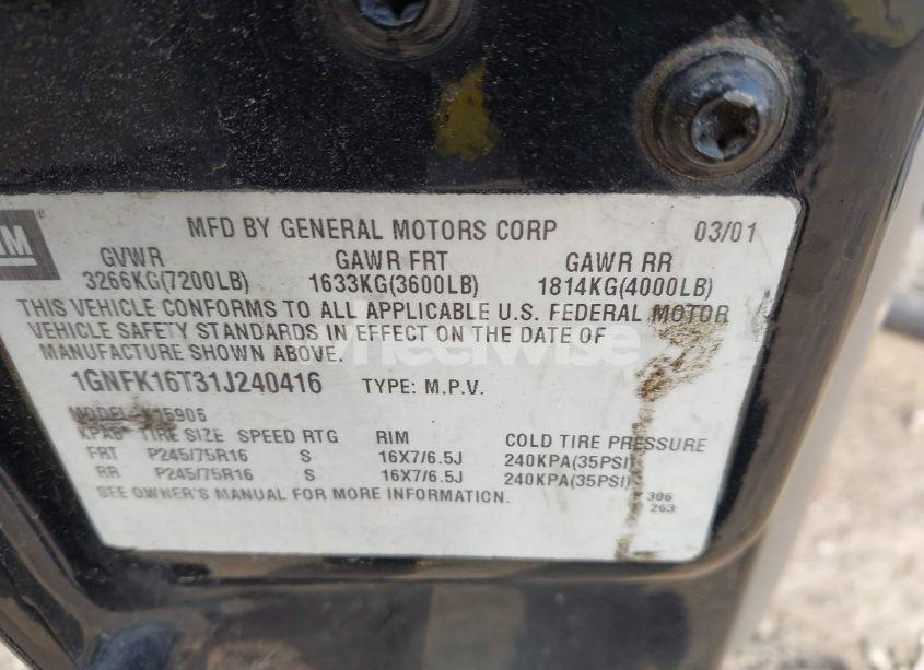 Photo 9 of 2004 Chevrolet Tahoe LT (VIN 1GNEK13Z64R247709)