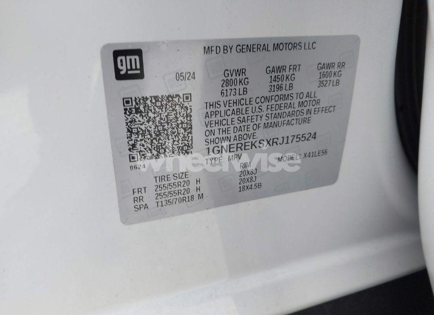 Photo 9 of 2024 Chevrolet Traverse FWD LS (VIN 1GNEREKSXRJ175524)