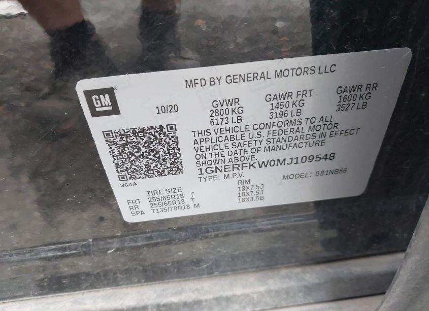 Photo 9 of 2021 Chevrolet Traverse FWD LS (VIN 1GNERFKW0MJ109548)