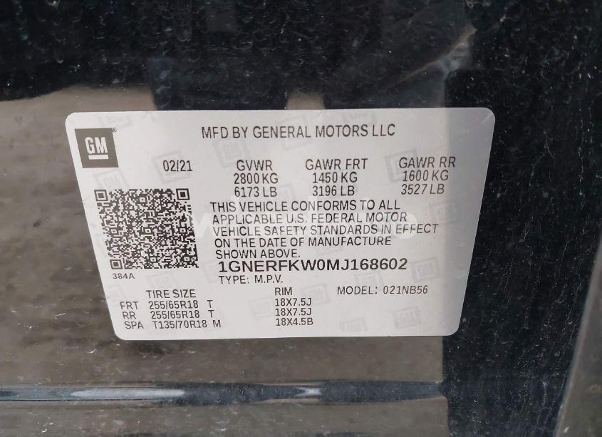 Photo 9 of 2021 Chevrolet Traverse FWD LS (VIN 1GNERFKW0MJ168602)