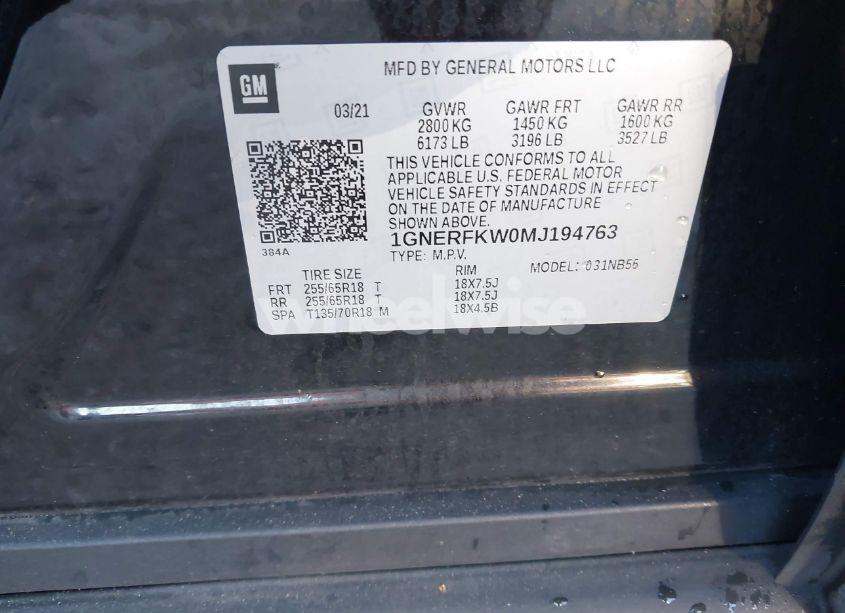 Photo 9 of 2021 Chevrolet Traverse FWD LS (VIN 1GNERFKW0MJ194763)