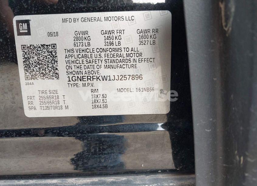 Photo 9 of 2018 Chevrolet Traverse LS (VIN 1GNERFKW1JJ257896)