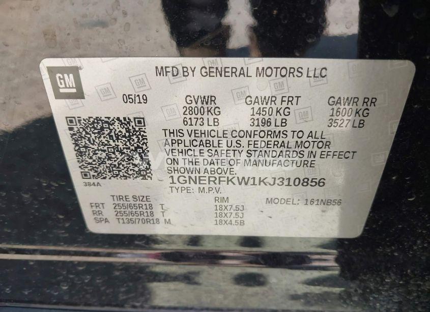 Photo 9 of 2019 Chevrolet Traverse LS (VIN 1GNERFKW1KJ310856)