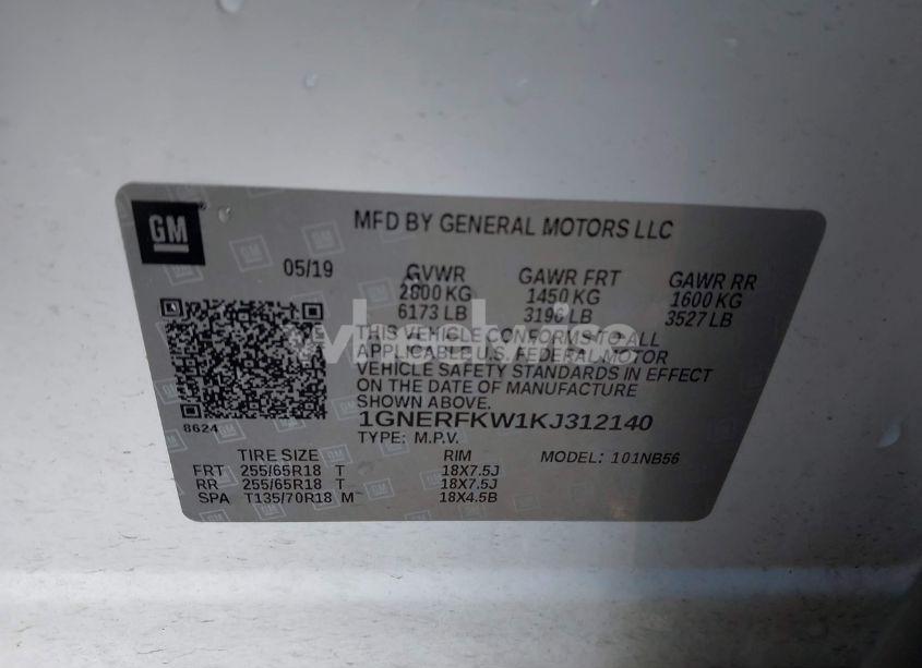 Photo 9 of 2019 Chevrolet Traverse LS (VIN 1GNERFKW1KJ312140)