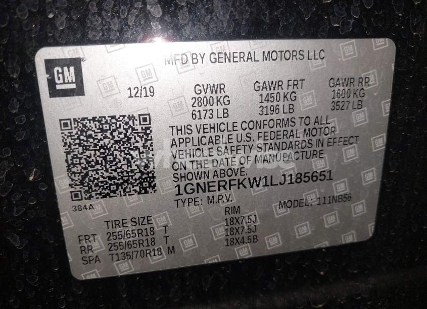 Photo 9 of 2020 Chevrolet Traverse FWD LS (VIN 1GNERFKW1LJ185651)