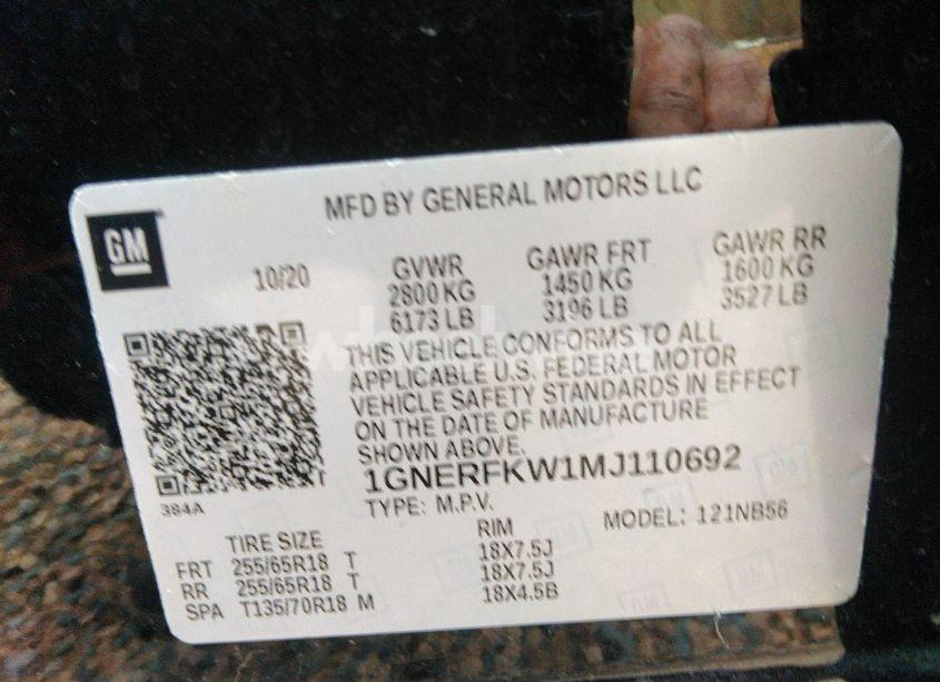 Photo 9 of 2021 Chevrolet Traverse FWD LS (VIN 1GNERFKW1MJ110692)