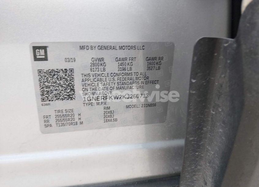 Photo 9 of 2019 Chevrolet Traverse LS (VIN 1GNERFKW2KJ260713)