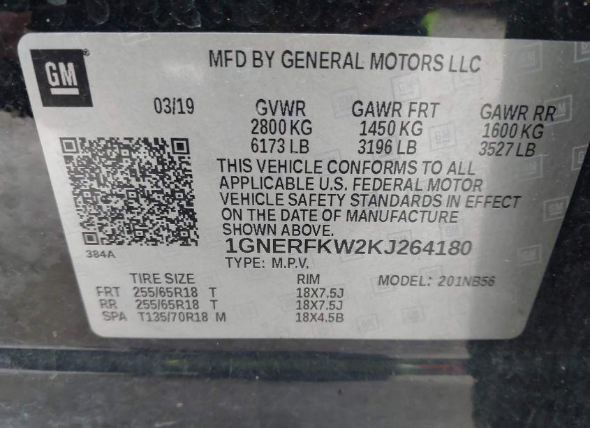 Photo 9 of 2019 Chevrolet Traverse LS (VIN 1GNERFKW2KJ264180)