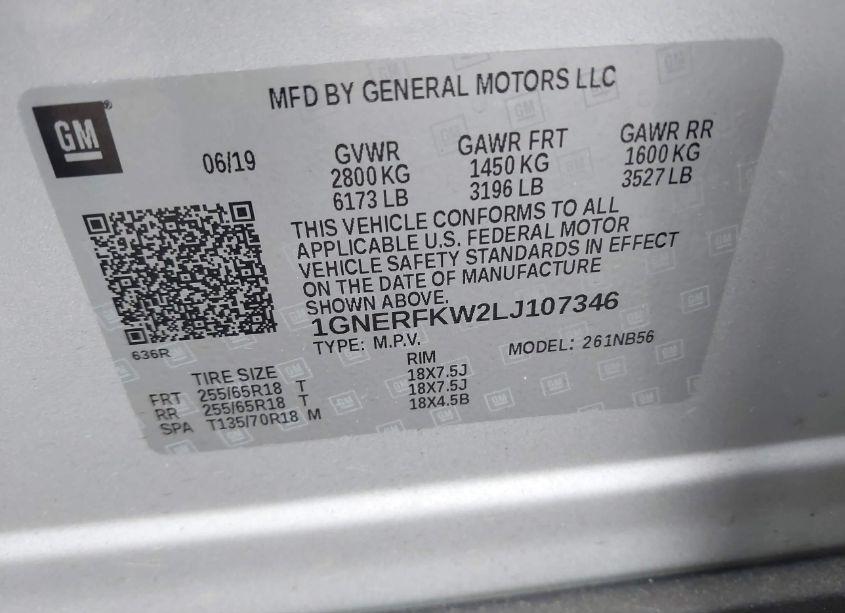 Photo 9 of 2020 Chevrolet Traverse FWD LS (VIN 1GNERFKW2LJ107346)