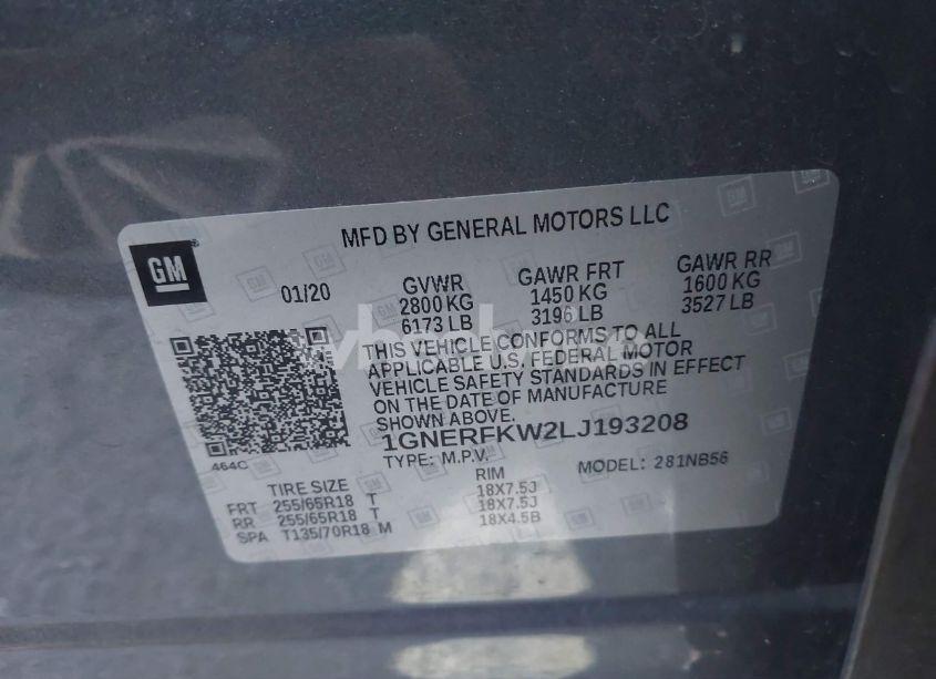 Photo 9 of 2020 Chevrolet Traverse FWD LS (VIN 1GNERFKW2LJ193208)