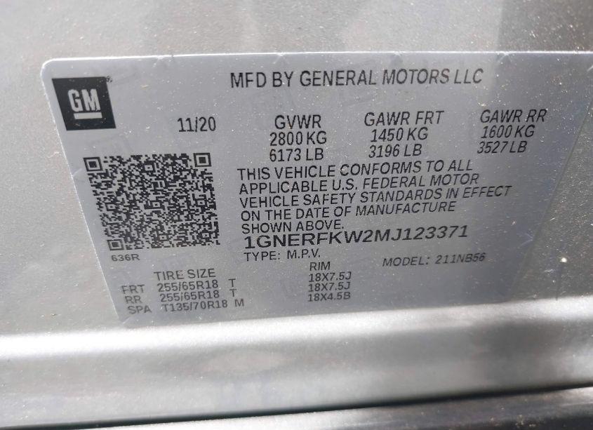 Photo 9 of 2021 Chevrolet Traverse FWD LS (VIN 1GNERFKW2MJ123371)