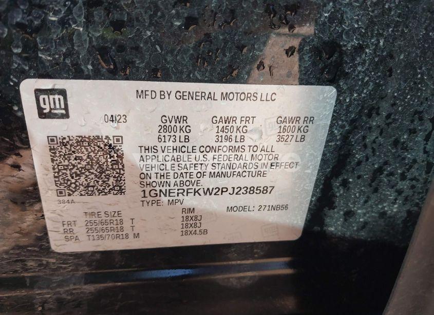 Photo 9 of 2023 Chevrolet Traverse FWD LS (VIN 1GNERFKW2PJ238587)