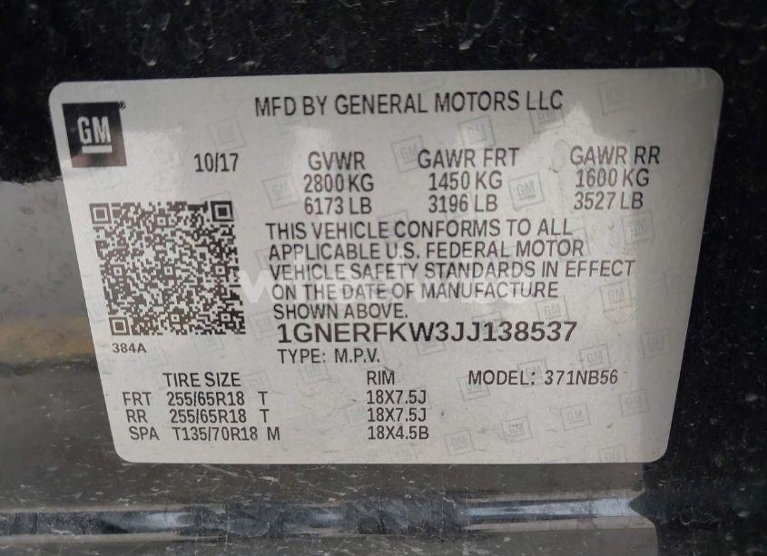 Photo 9 of 2018 Chevrolet Traverse LS (VIN 1GNERFKW3JJ138537)