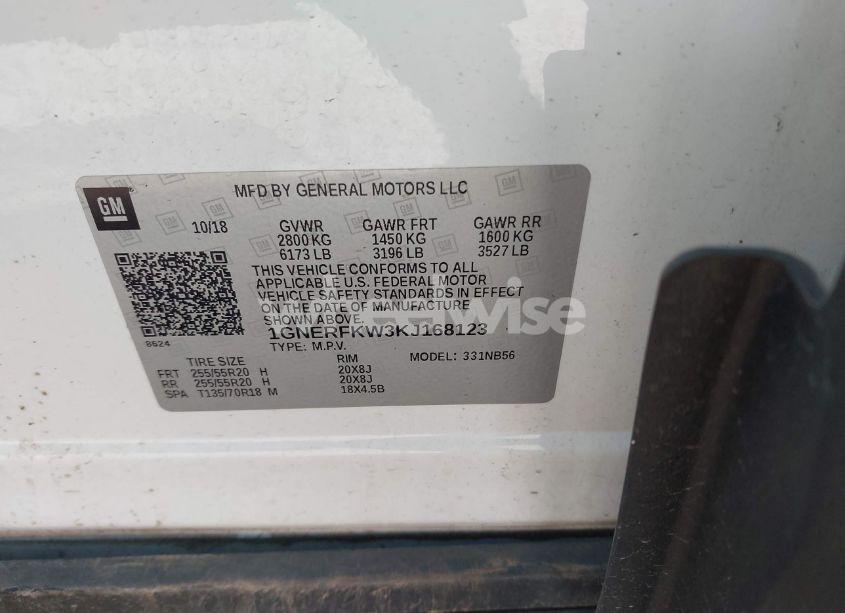 Photo 9 of 2019 Chevrolet Traverse LS (VIN 1GNERFKW3KJ168123)