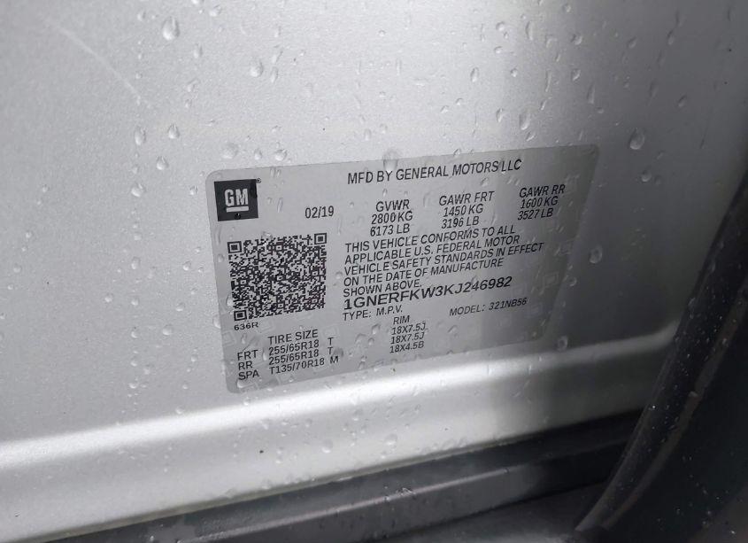 Photo 9 of 2019 Chevrolet Traverse LS (VIN 1GNERFKW3KJ246982)