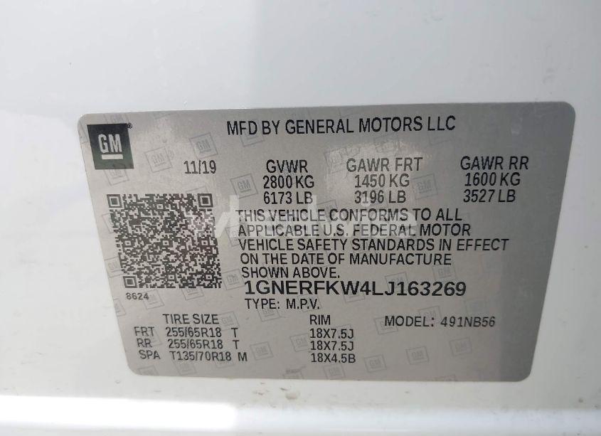 Photo 9 of 2020 Chevrolet Traverse FWD LS (VIN 1GNERFKW4LJ163269)