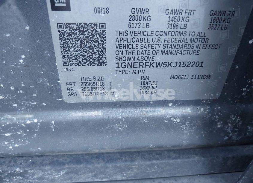 Photo 9 of 2019 Chevrolet Traverse LS (VIN 1GNERFKW5KJ152201)