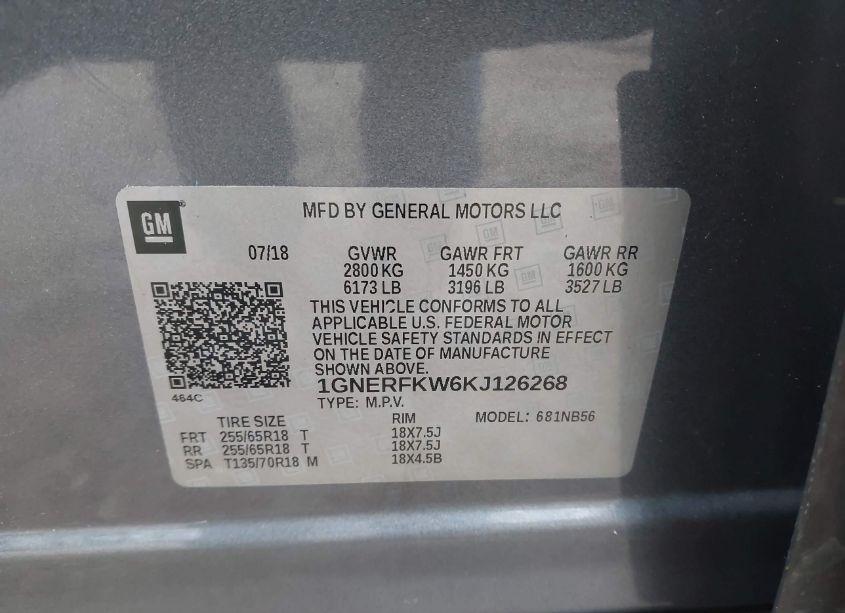 Photo 9 of 2019 Chevrolet Traverse LS (VIN 1GNERFKW6KJ126268)