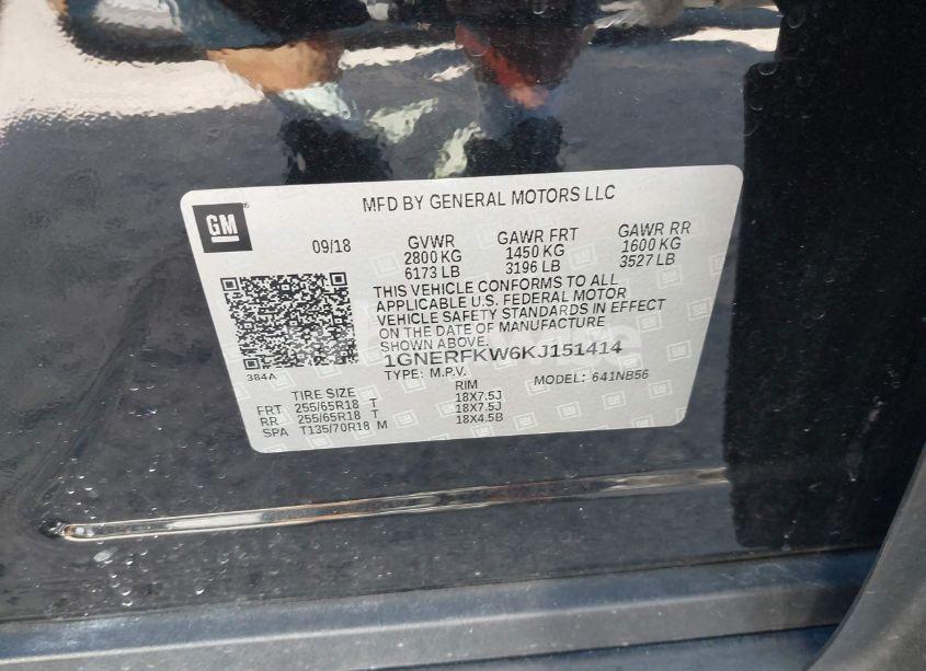 Photo 9 of 2019 Chevrolet Traverse LS (VIN 1GNERFKW6KJ151414)