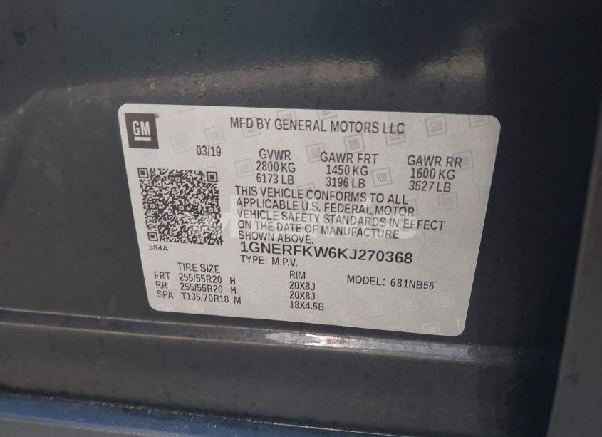 Photo 9 of 2019 Chevrolet Traverse LS (VIN 1GNERFKW6KJ270368)