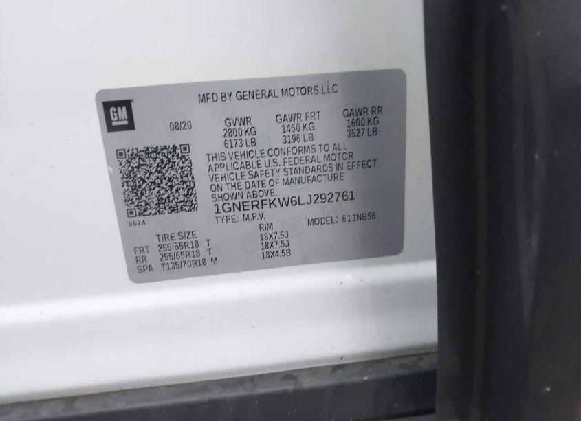 Photo 9 of 2020 Chevrolet Traverse FWD LS (VIN 1GNERFKW6LJ292761)