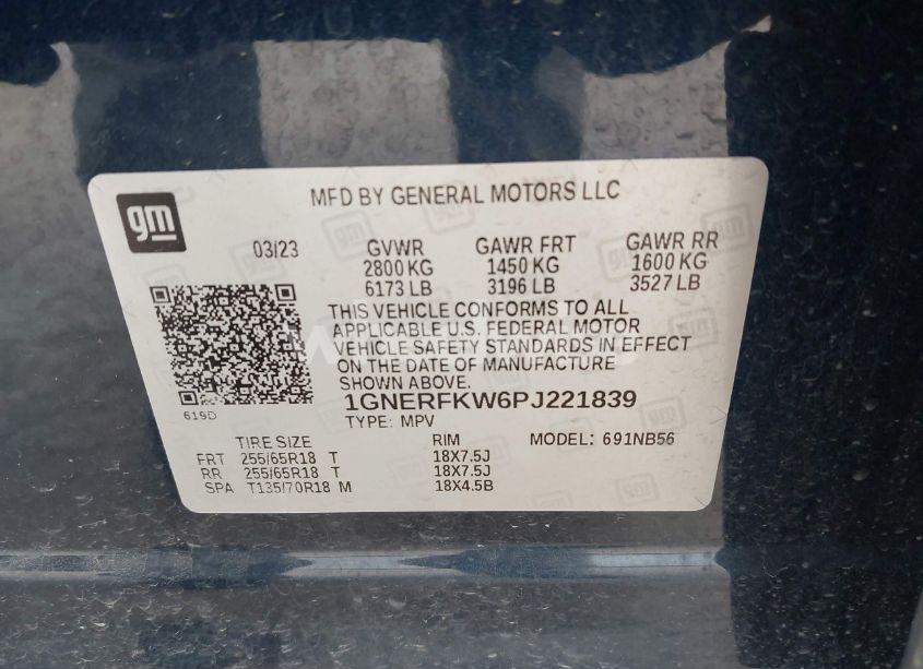 Photo 9 of 2023 Chevrolet Traverse FWD LS (VIN 1GNERFKW6PJ221839)