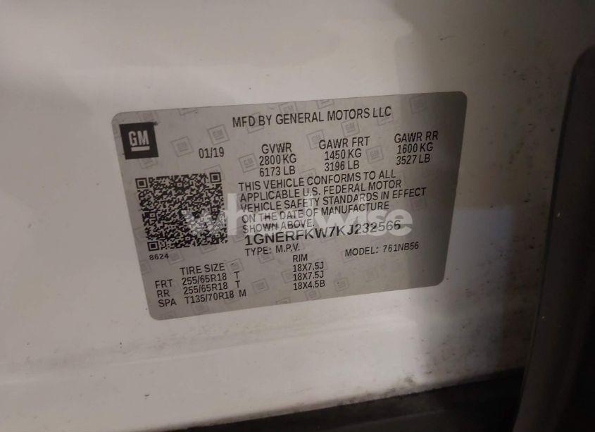 Photo 9 of 2019 Chevrolet Traverse LS (VIN 1GNERFKW7KJ232566)