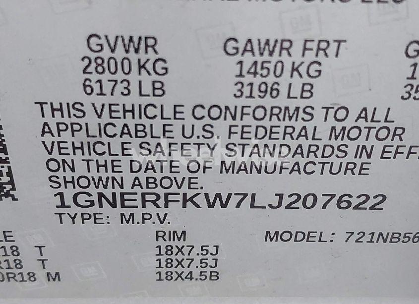 Photo 9 of 2020 Chevrolet Traverse FWD LS (VIN 1GNERFKW7LJ207622)