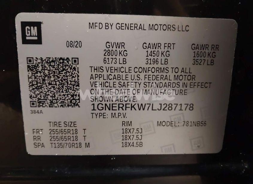 Photo 9 of 2020 Chevrolet Traverse FWD LS (VIN 1GNERFKW7LJ287178)