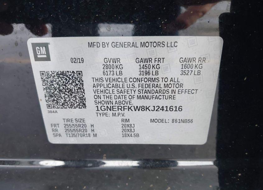 Photo 9 of 2019 Chevrolet Traverse LS (VIN 1GNERFKW8KJ241616)