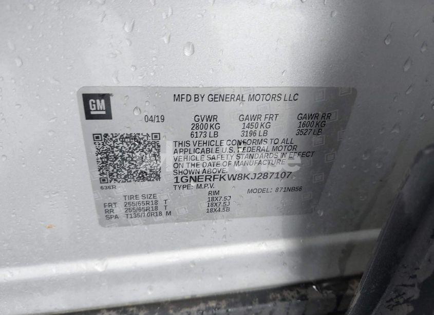 Photo 9 of 2019 Chevrolet Traverse LS (VIN 1GNERFKW8KJ287107)