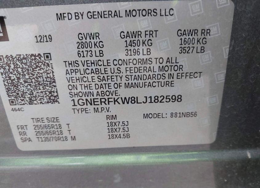 Photo 9 of 2020 Chevrolet Traverse FWD LS (VIN 1GNERFKW8LJ182598)