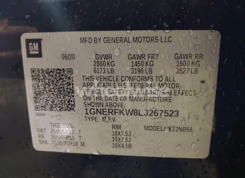 Photo 9 of 2020 Chevrolet Traverse FWD LS (VIN 1GNERFKW8LJ267523)